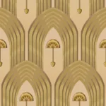 Art Deco Arches - Restrained Gold