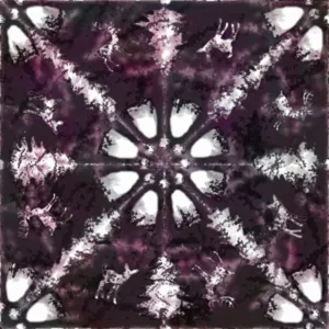 Forest Fantasy Shibori in Wine