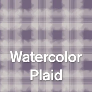 Watercolor Plaid Geometric