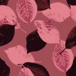 plum leaves - rose