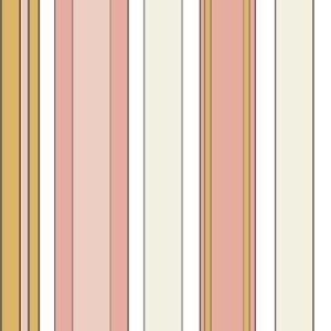 Pink Gold White Cream Stripes