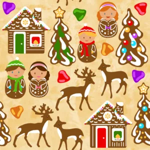 Gingerbread Maximalist frosted gold