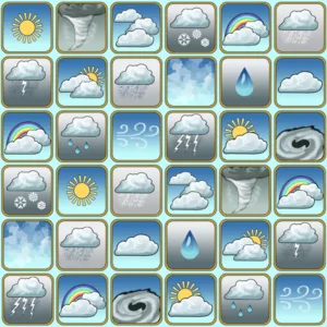 Sunny Weather Silver Blue Wallpaper