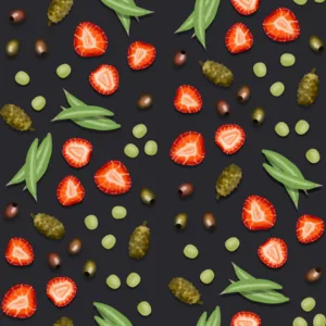 Fruit and Veggies Charcuterie - Charcoal