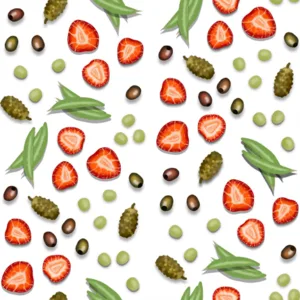 Fruit and Veggies - White