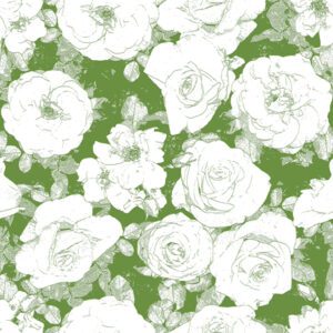 yellow roses: white on sap green